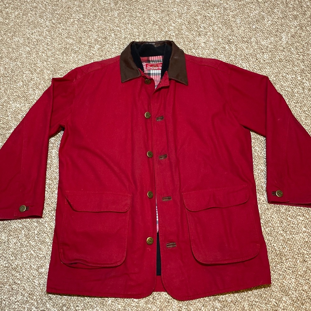 Vintage Marlboro Country Store Red Canvas Coat